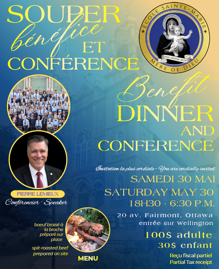 Souper-bénéfice et Conférence